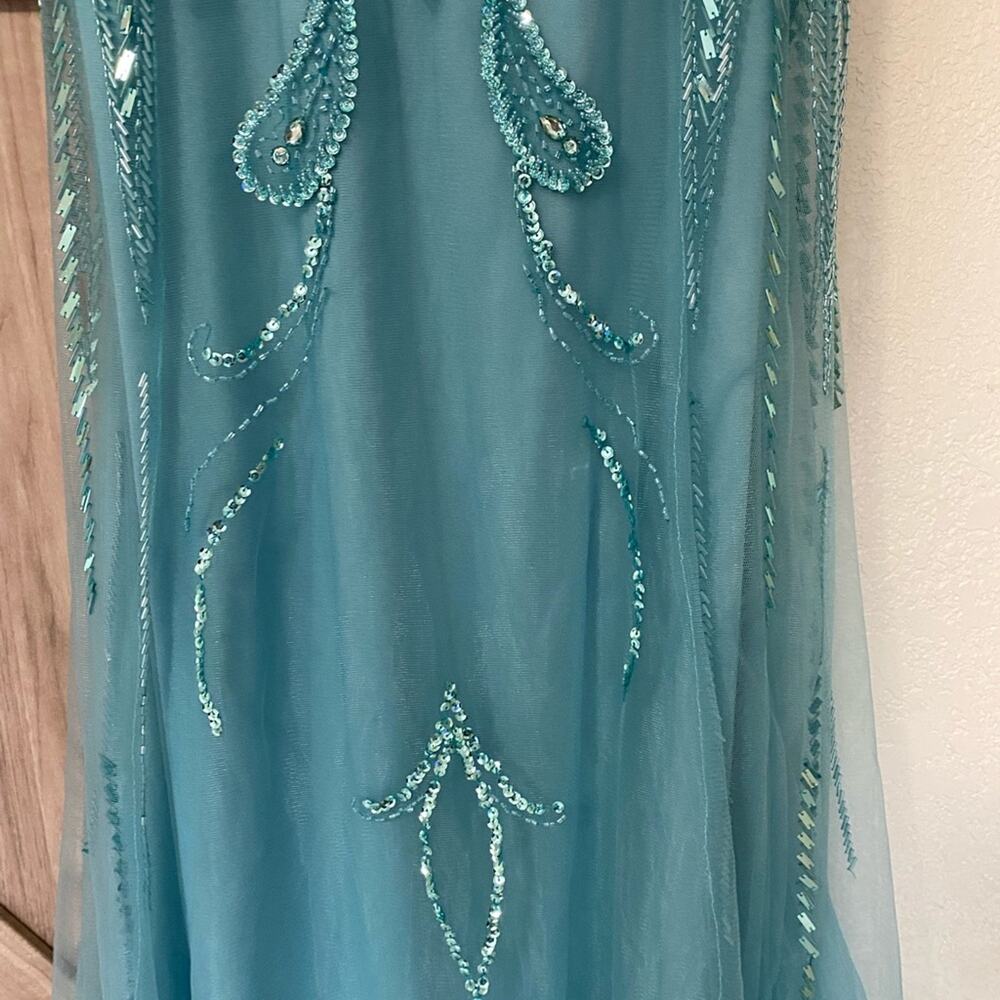 NWT Ellie Wilde by Mon Cherie style EW117099 turquoise 8 - Picture 13 of 13
